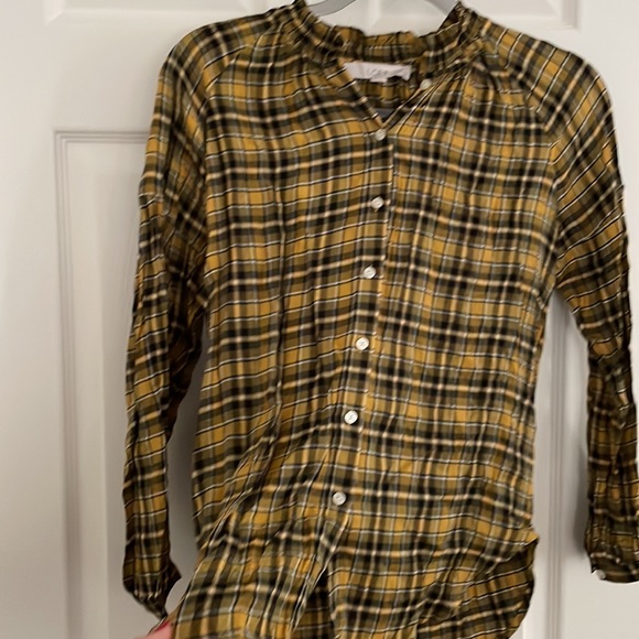 🛍️EUC LOFT flannel print shirt XSP 221 - Picture 4 of 5